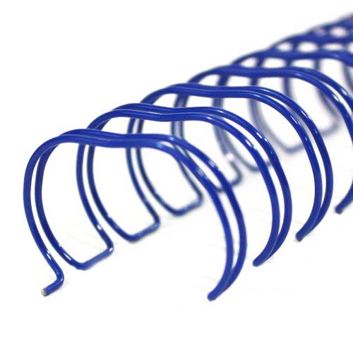 Blue 7/8" 2:1 Pitch Twin Loop Wire - 50pk