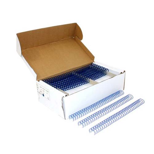 Blue 9/16" 3:1 Pitch Twin Loop Wire - 100pk