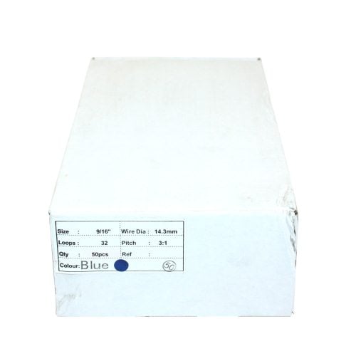 Blue 9/16" 3:1 Pitch Twin Loop Wire - 100pk