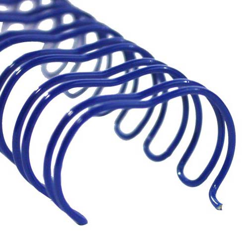 Blue 9/16" 3:1 Pitch Twin Loop Wire - 100pk