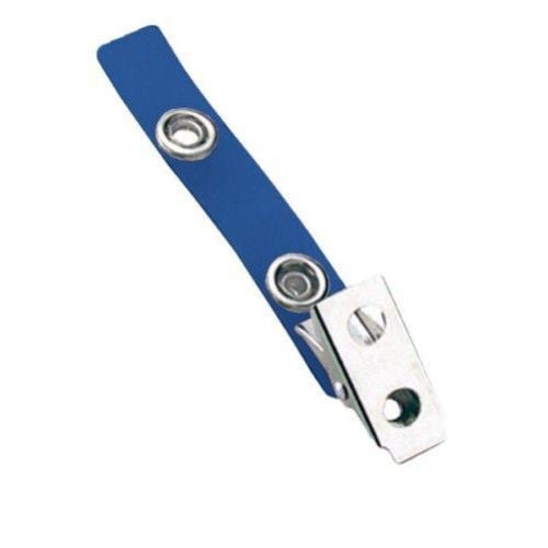 Blue Vinyl Straps with 2-Hole Smooth Face Clips - 100pk