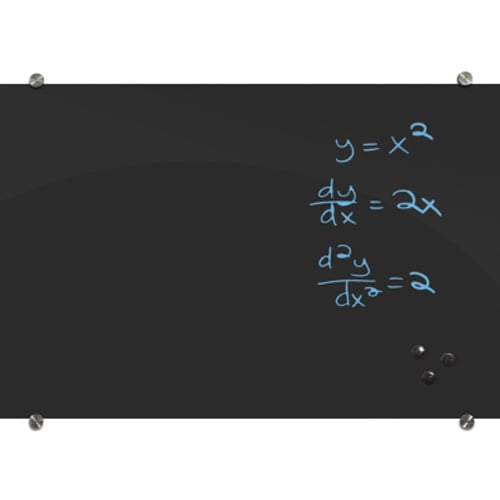 Balt Visionary Black Magnetic Glass Whiteboard