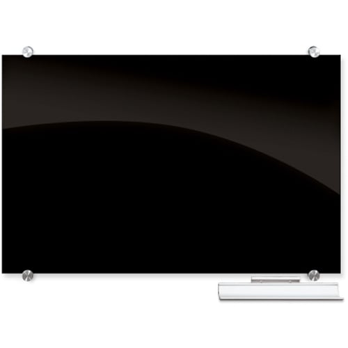 Balt Visionary Black Magnetic Glass Whiteboard
