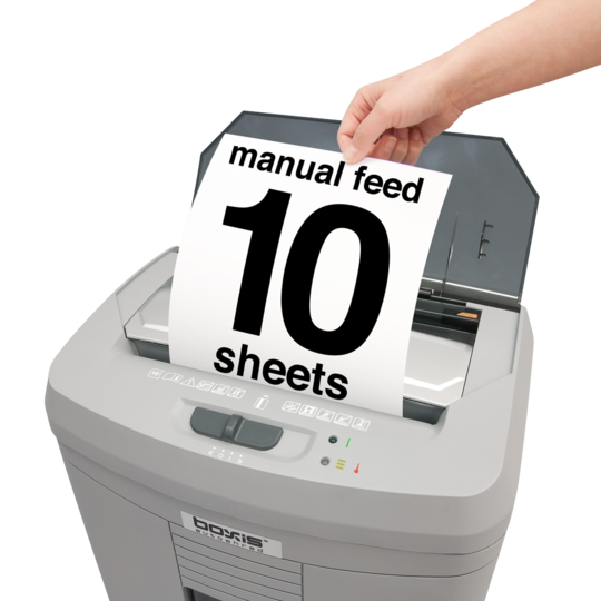Boxis AF110 AutoShred 110-Sheet Level P-4 Micro-Cut Shredder