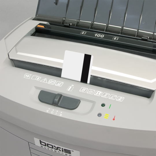 Boxis AF110 AutoShred 110-Sheet Level P-4 Micro-Cut Shredder