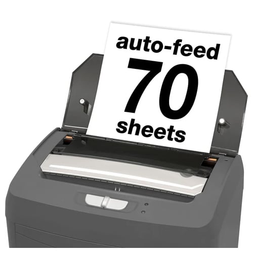 Boxis AF70 AutoShred 70-Sheet Level P-4 Micro-Cut Shredder