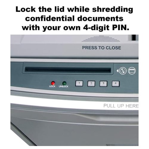 Boxis AF650 AutoShred 650-Sheet Level P-4 Micro-Cut Shredder