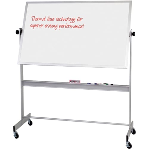 Best-Rite Deluxe Reversible 2-Sided Porcelain Whiteboard with Aluminum Frame