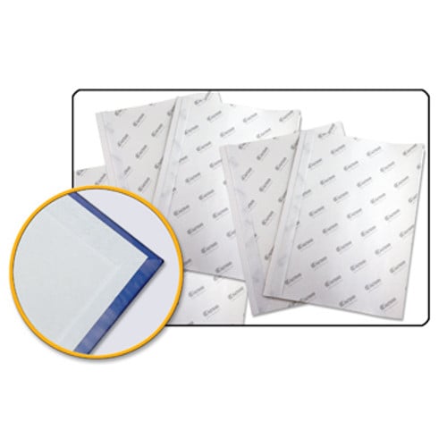 Fastbind White End Paper for Letter Landscape - 50 Sets