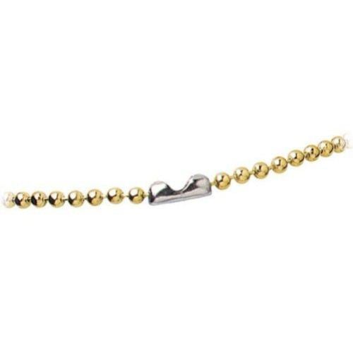 Brass-Plated Steel 30" Beaded Neck Chains - 100pk