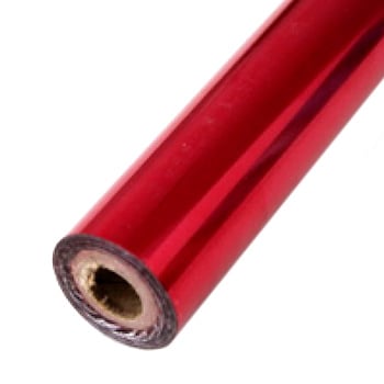 Medium Red Metallic 24" x 1000' Laminating / Toner Fusing Foil