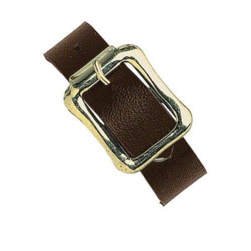 Brown 5-1/2" x 1/2" Leatherette Luggage Straps - 100pk