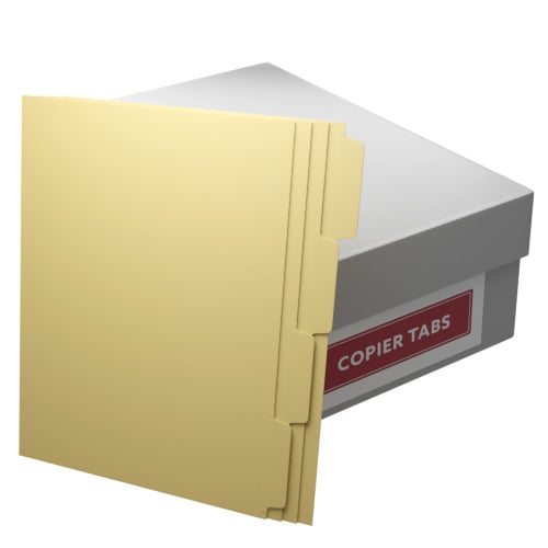 90lb Buff Copier Tabs 8.5