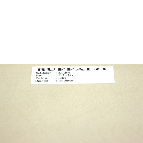Buffalo Board 10mil Beige 8.5" x 11" Covers - 100pk - Clearance Sale