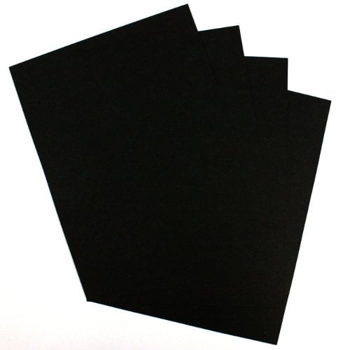 Buffalo Board 10mil Black 8.5" x 11" Covers - 100pk