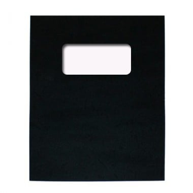 Buffalo Board 10mil Black 8.5" x 11" Covers With Windows - 100pk