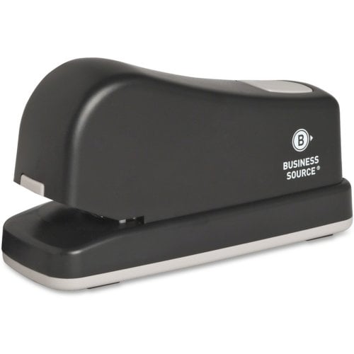 Business Source Black 16-Sheet Half-Strip Electric Stapler - BSN62828