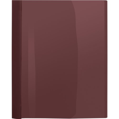 Business Source Burgundy Letter Size Heavy Duty Clear Front Report Covers - 25pk