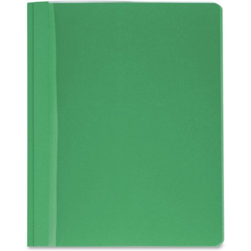 Business Source Green Letter Size Clear Front Report Covers - 25pk