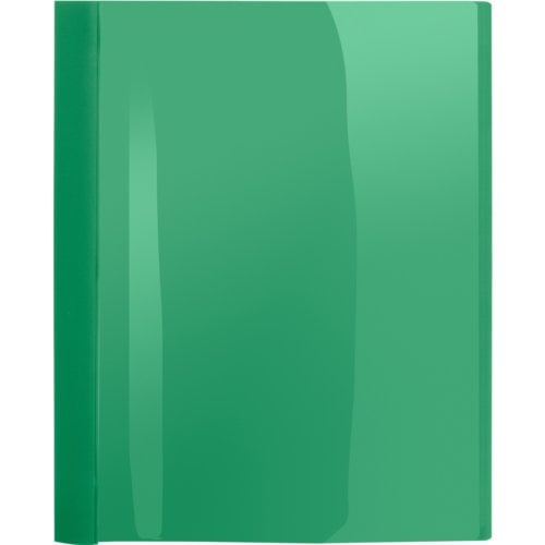 Business Source Green Letter Size Heavy Duty Clear Front Report Covers - 25pk