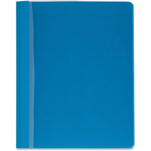Business Source Light Blue Letter Size Clear Front Report Covers - 25pk