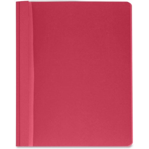 Business Source Red Letter Size Clear Front Report Covers - 25pk