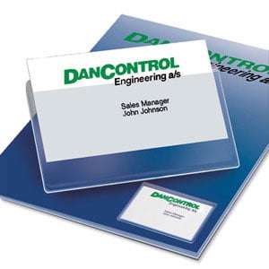 Self Adhesive Business Card Pockets Open Long Side - 1000/Pk