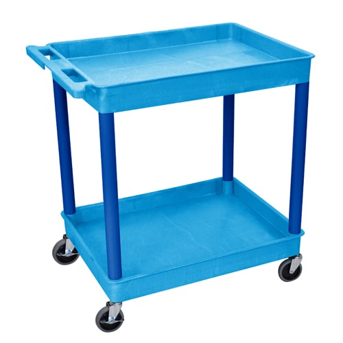Luxor 2-Shelf Large Tub Utility Cart