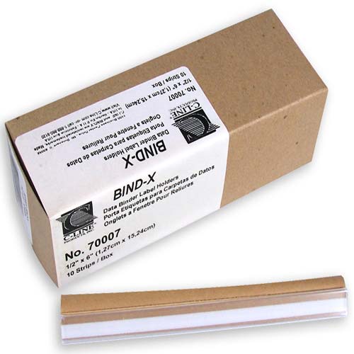 C-Line 1/2" x 6" Data Binder Label Holders 10pk - CLI-70007 - Clearance Sale