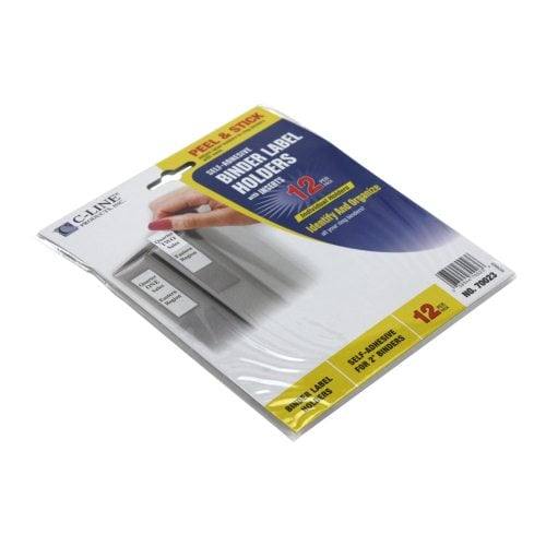 C-Line 1-3/4" x 2-3/4" Self Adhesive Ring Binder Labels 12pk - CLI-70023 - Clearance Sale