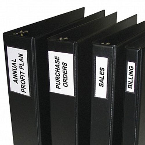 C-Line 1-3/4" x 3-1/4" Self Adhesive Ring Binder Labels 12pk - CLI-70025
