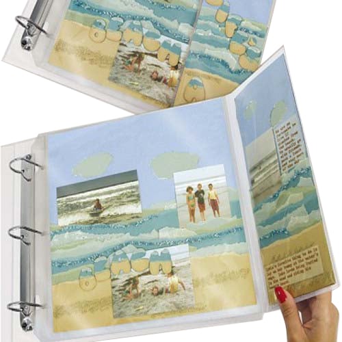 C-Line 11" x 8 1/2" Memory Book Flip Page Protector - 6/PK