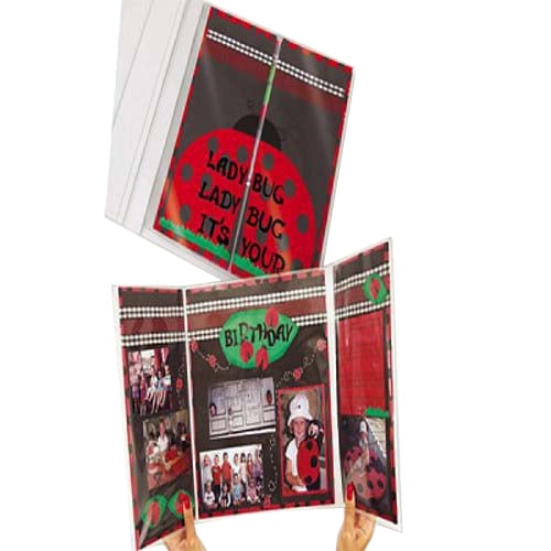 C-Line 11" x 8 1/2" Memory Book Swinging Shutter Page Protectors-3/PK
