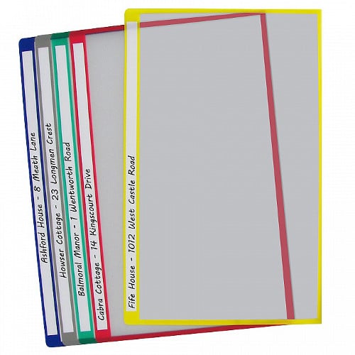 C-Line 14" X 8 1/2" Colored Project Folders with Write-On Tab 25pk - CLI-62180