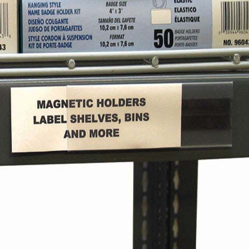 C-Line  2 1/2" x 6" Magnetic Shelf/Bin Label 10pk - CLI-87257