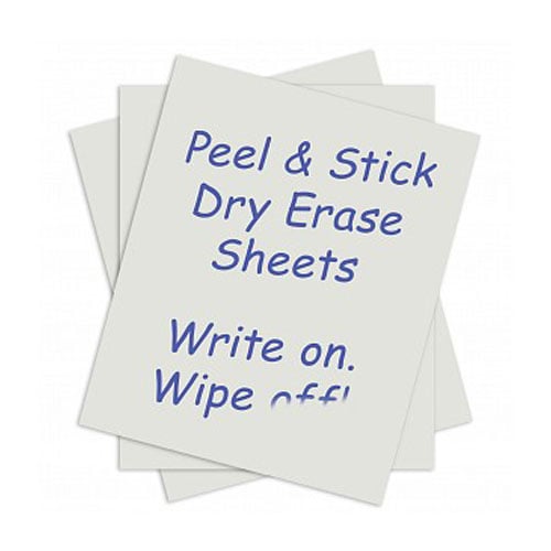 C-Line 24" x 17" Self-Stick Dry Erase Sheets 15pk - CLI-57724