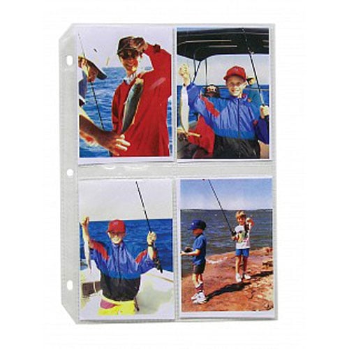 C-Line 3 1/2" x 5" Clear Polypropylene Photo Holders 50pk - CLI-52584 - Clearance Sale
