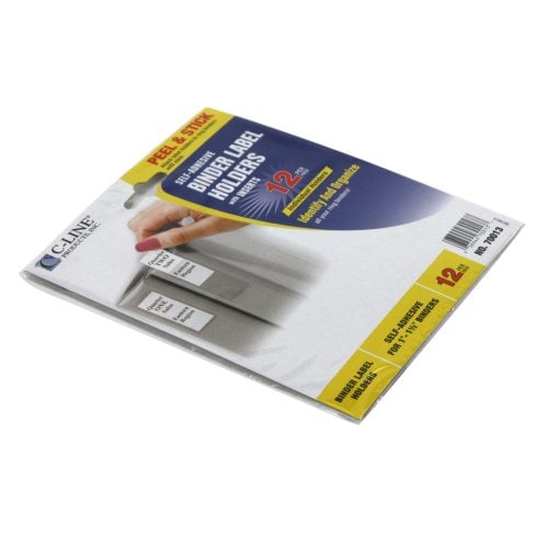 C-Line 3/4" x 2-1/2" Self Adhesive Ring Binder Labels 12pk - CLI-70013 - Clearance Sale