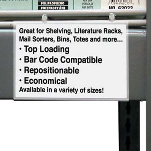 C-Line 3/4" x 6" Best Value Shelf/Bin Label Holders 50pk - CLI-87617