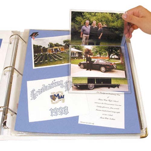 C-Line 4" x 6" Memory Book Flip Pocket 6pk - CLI-66027 - Clearance Sale