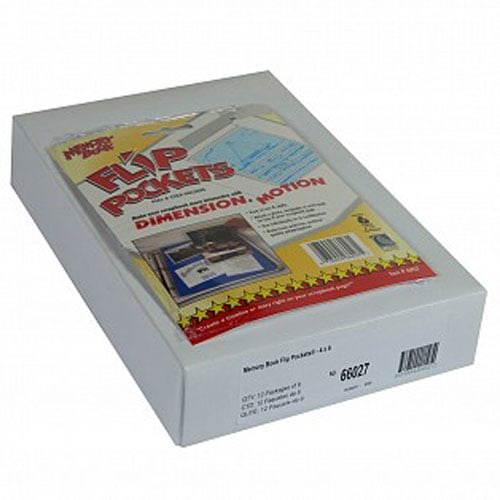 C-Line 4" x 6" Memory Book Flip Pocket 6pk - CLI-66027 - Clearance Sale