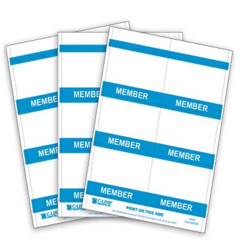 C-Line 4 x 3" Member Inkjet/Laser Printer Badge Inserts - 240/BX  (Discontinued)
