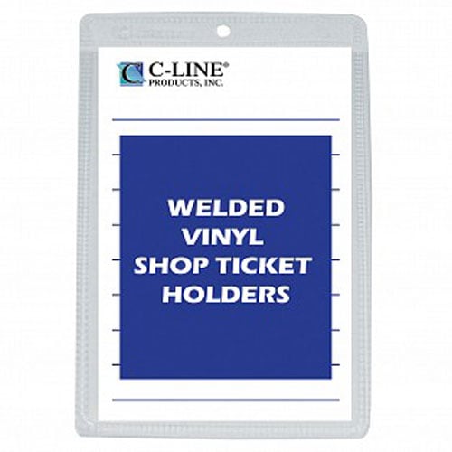 C-Line 6" x 9" Vinyl Shop Ticket Holders 50pk - CLI-80069