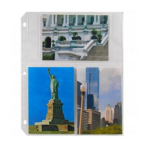 C- Line 6" x 9" Reusable Dry Erase Pockets (Primary Colors) 10pk - CLI-41610