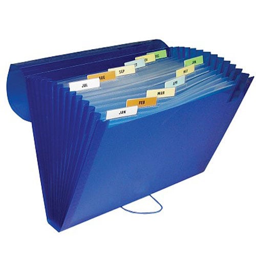 C-Line Assorted 13-Pocket Letter Size Expanding File 12pk - CLI-58310