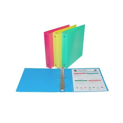 C-Line Assorted 3-Ring Poly 1 1/2" Capacity Binder 12pk - CLI-31720 - Clearance Sale