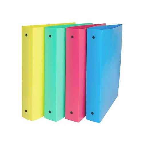 C-Line Assorted 3-Ring Poly 1 1/2" Capacity Binder 12pk - CLI-31720 - Clearance Sale