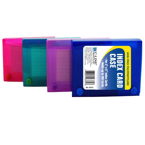 C-Line Assorted 3" x 5" Index Card Case 24pk - CLI-58335