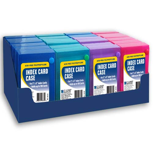 C-Line Assorted 3" x 5" Index Card Case 24pk - CLI-58335
