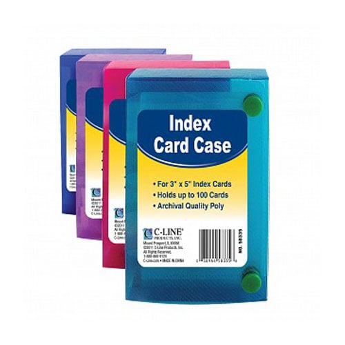 C-Line Assorted 3" x 5" Index Card Case 24pk - CLI-58335